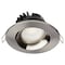 Satco 12W LED Downlight, Gimbal 3.5 in, CCT Select, Round, Remote Driver, Brushed Nickel, 840L 120V S11626R1 - alternate 6